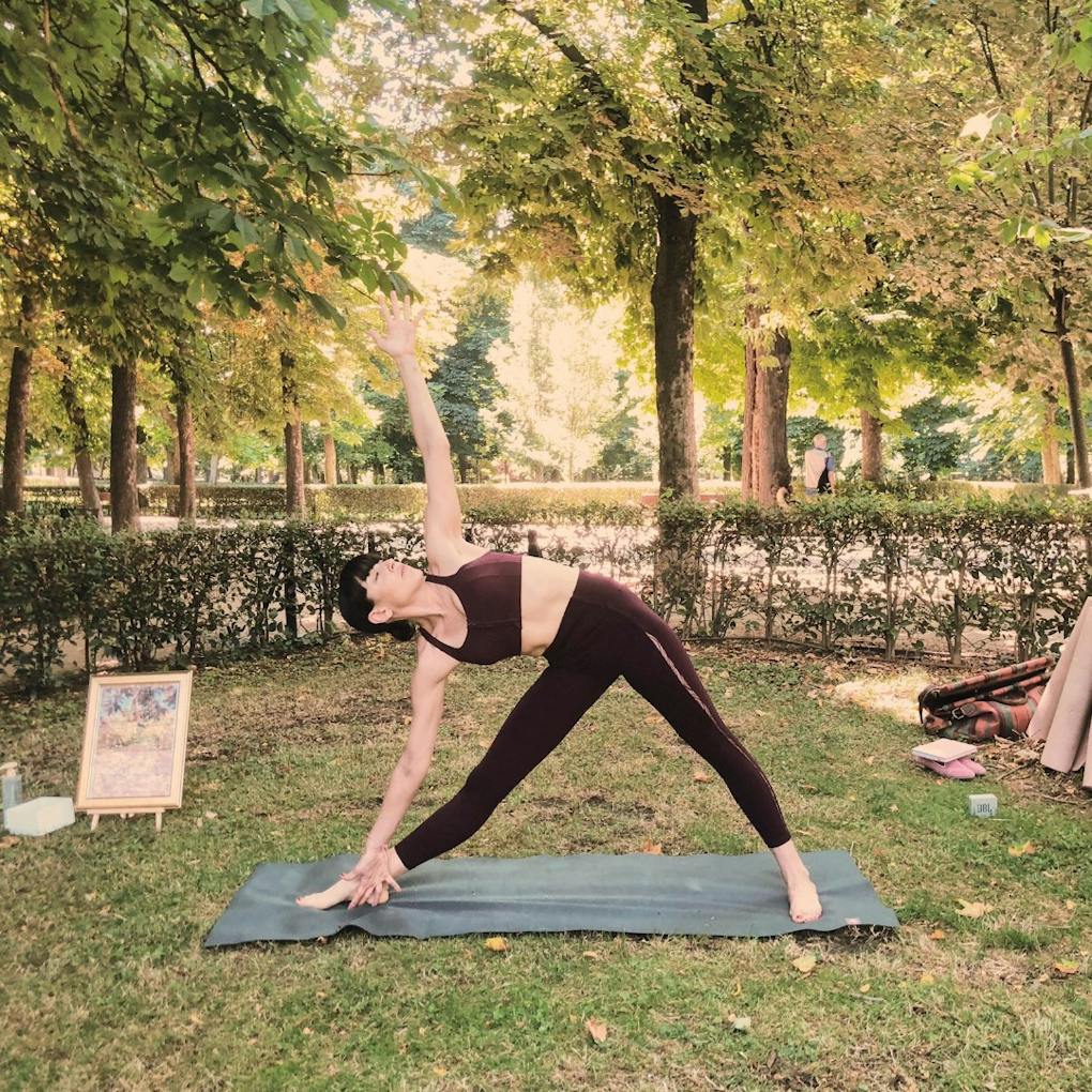 Yoga in the Park by Raquel Febrer
